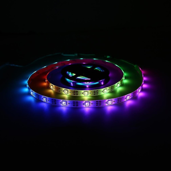 WS68 12 RGB 5050 SMD Vattentät LED Svart Striplampa