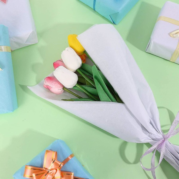 100 ark Tissue Paper Set Kids DIY Crafts Gaveindpakning