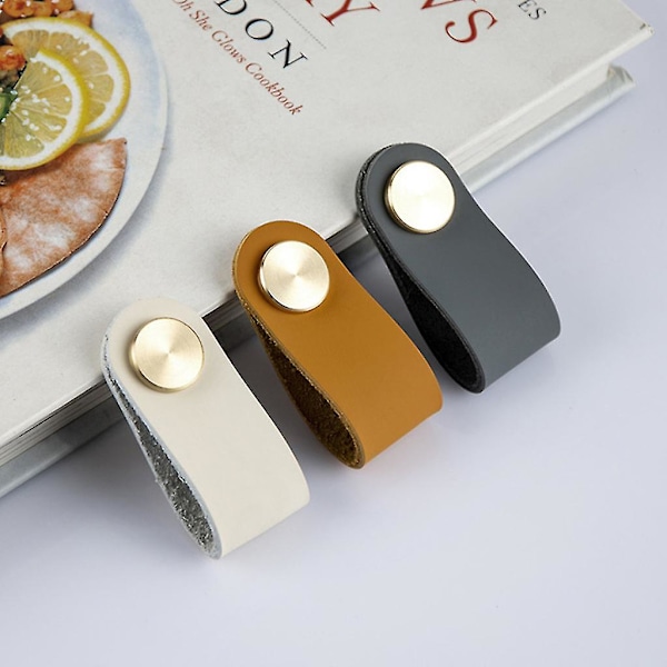 Skabsgreb til Garderobe, Små Skabsgreb, Knapper og Håndtag til Kommode, Skuffegreb Light Gray