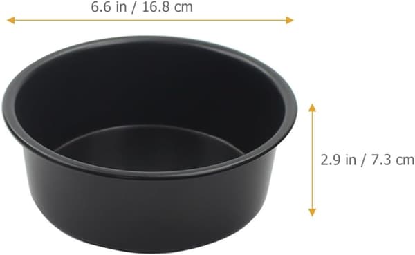 6 tums rund kakform av aluminiumlegering, anodiserad, slitstark bakform
