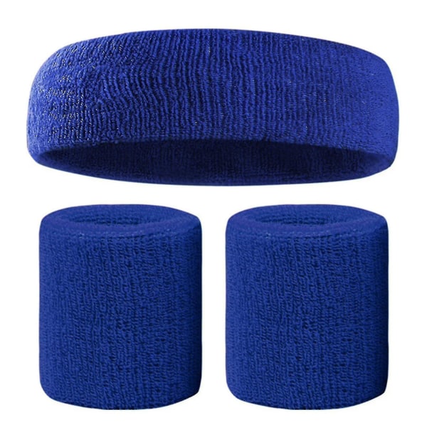 Svettbandsset Färgglada Hårband Armband Elastiskt Atletiskt Svettabsorberande Svettbandsset För