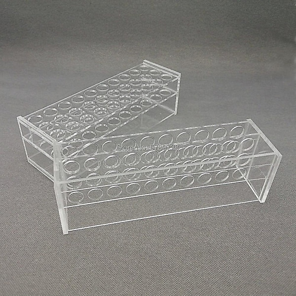 Klar Organisk Glas Reagensglas Stativ Holder 13mm Hul