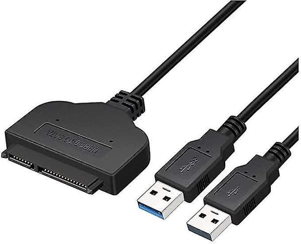 USB 3.0 til SATA Adapterkabel Konverter 2 i 1