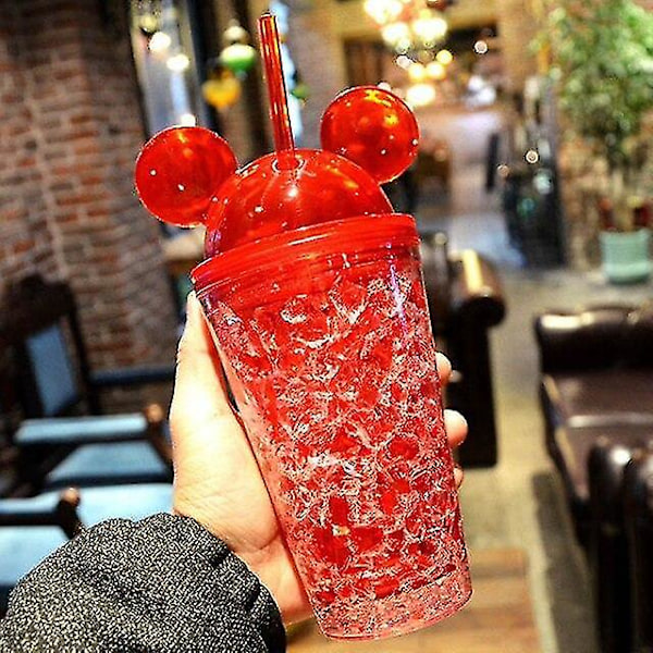 450ml Student Utendørs Sportsflaske Straw Drikkkopp