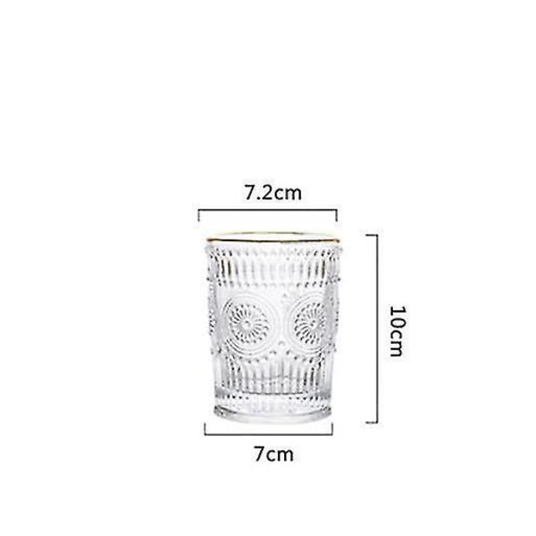 1 stk. 300ml Nordisk Phnom Penh Glas Retro Solsikke Vandkop