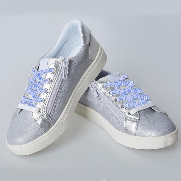 Gradient Mørkeblå Paisley Elastiske Snørebånd 140cm Flade Sneaker Skobånd Erstatningstilbehør