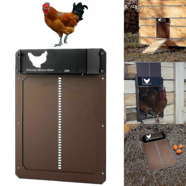 Automatisk hønsehus døråpner Kyllinghus lyssensor Coop dørlukker