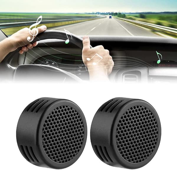 Bils højttaler Audio Mini Bils højttaler Audio Diskanthøjttaler (sort) (2 stk)