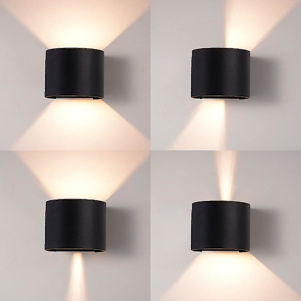 LED-vägglampa för utomhus/inomhus 12W Dubbel Vattentät Varm