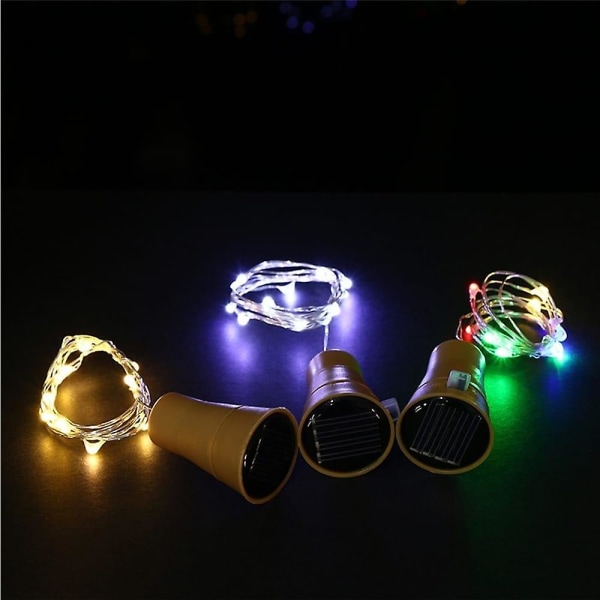 Outdoor Solar String Light 6pcs 2m 20led Wine Bottle Cork