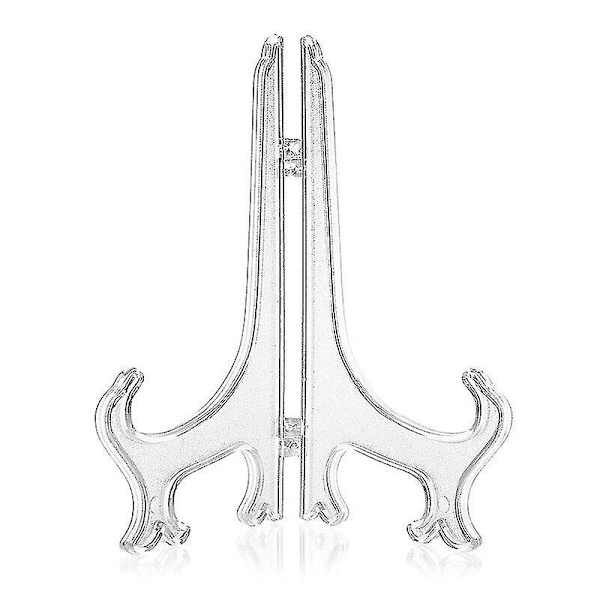 Klar Plate Display Stativ Stativ Bilde Plast Holdere Ramme Prisutdeling Holder (15 stk)