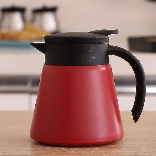600 ml Termos Isolerad Flask Rostfritt Sned Munn Kanne