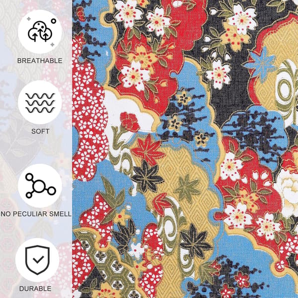 10 st bomullstygark DIY lapptäcke quiltning blommigt tryckta bomullstygbitar