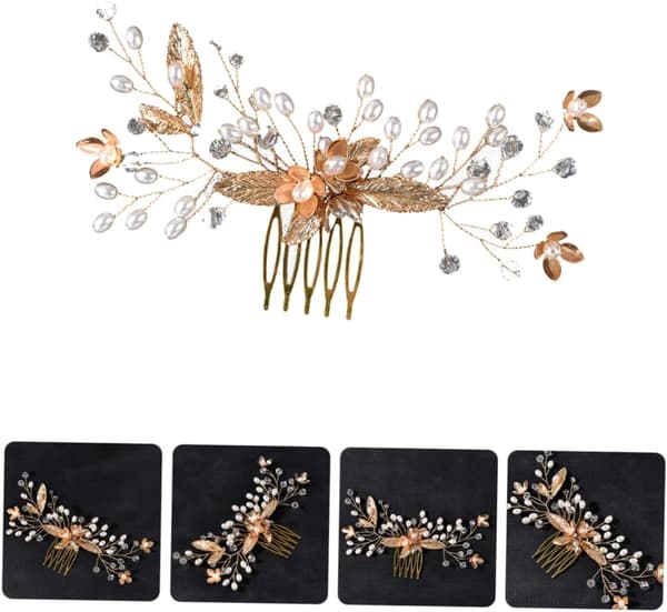 Glitrende Rhinestone Brudehårkam til Bryllup Elegant Hårpynt