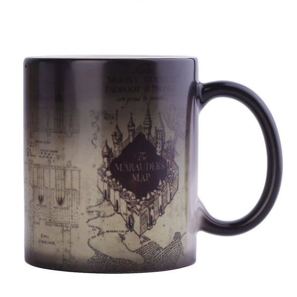 Marauders Map Färgväxlande Keramisk Kaffekopp