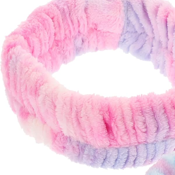 Absorberende vanntette armbånd og pannebånd for ansiktsvask 3 stk sett Dype regnbue spa-håndklær til håndledd
