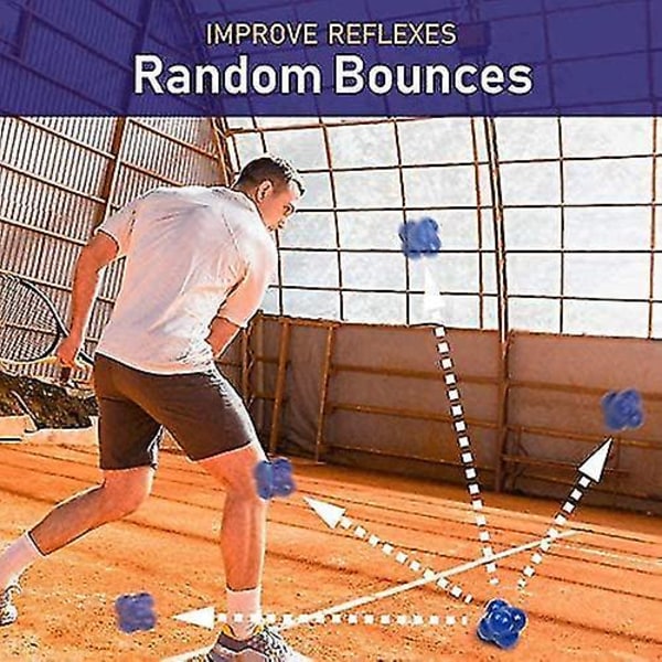 3-pack Hexagon Reaktionsboll Silikon Agility Fitnessboll