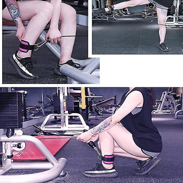 1 Par Ankelstropper for Kabelmaskin Kickbacks, Glute Trening