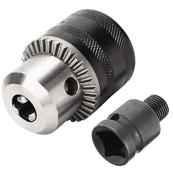 1,5-10 mm 1/16 tommer - 3/8 tommer kapacitet nøgleboremaskine chuck nøgle konverter 1/2 tommer stikkontakt firkant Fema