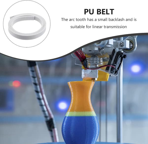 Skrivarbälte Kamrem PU för skrivartillbehör Vibrationsdämpning Hög precision