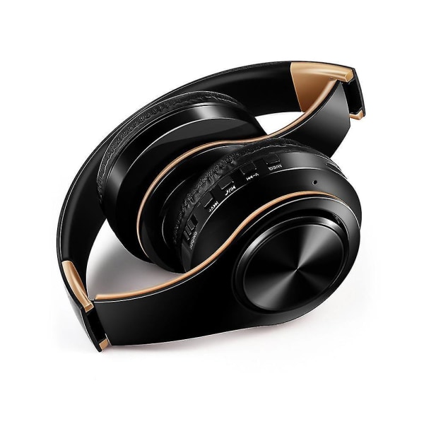 Hifi Stereo Bluetooth-hodetelefoner med musikkhodetelefoner, FM, SD-kort og mikrofon
