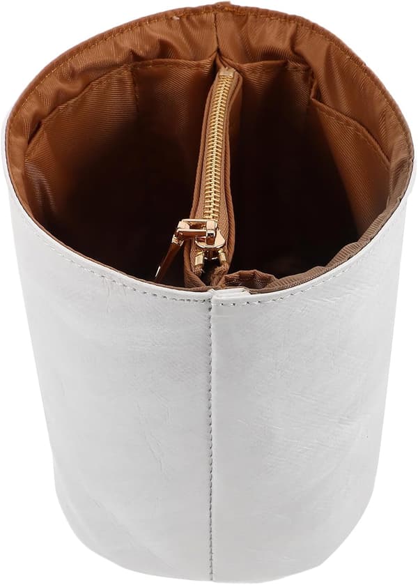 Mini Handväska Liner Hinkväska Insats Organizer Handväska Förvaring Organizer Innerfoder Flerficksdesign