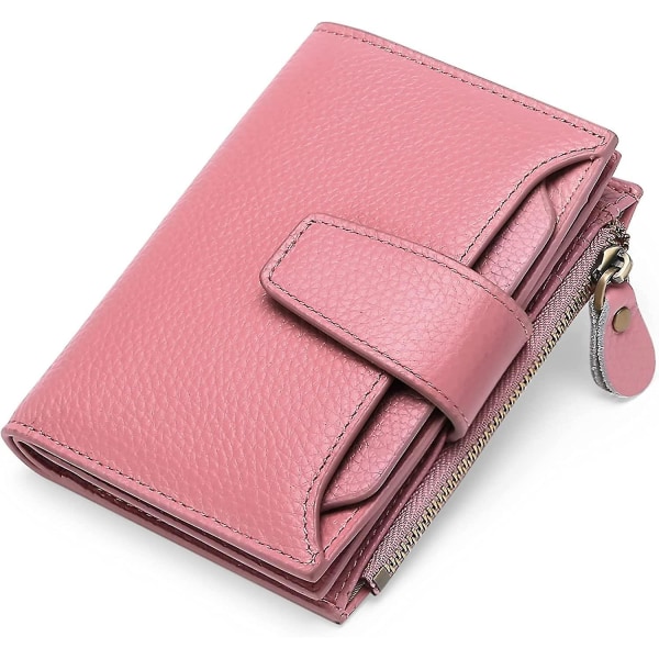 Liten lommebok for kvinner. Lommebok i ekte skinn for kvinner. Med 14 kortspor Rfid