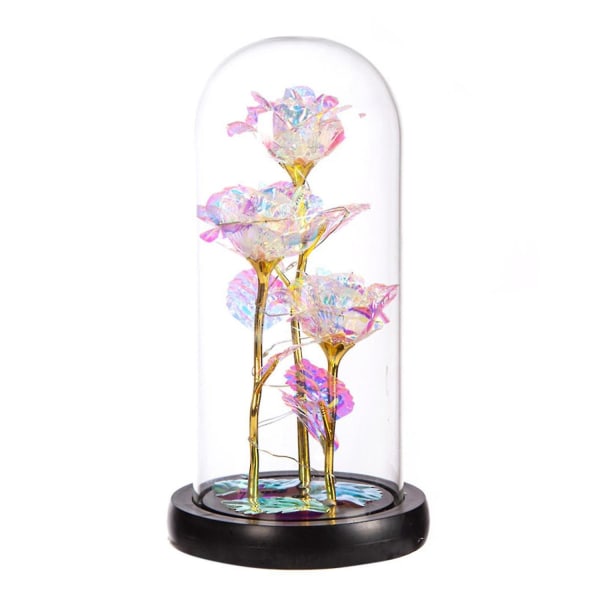Galaxy Flower Rose Glas Kuppel Eternal LED Night Light