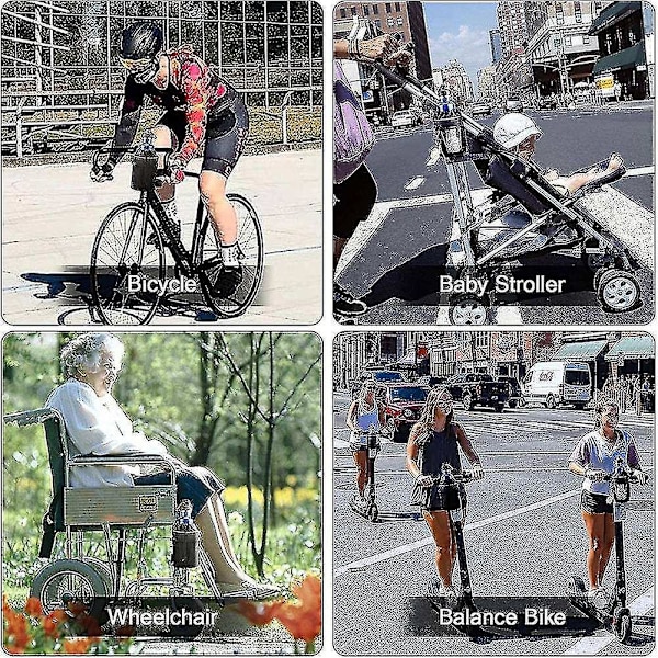 Oxford Fabric Cykelkopholder 2 stk. Båd Scooter Rollator