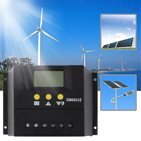 60A 12-24V/48V Solar Regulator Ladekontroller LCD