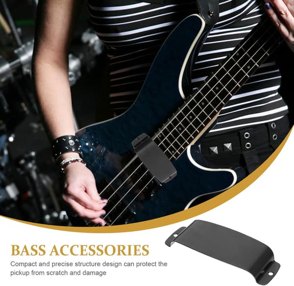 Bas Pickupskydd för Basinstrument Zinklegering Skyddskåpa