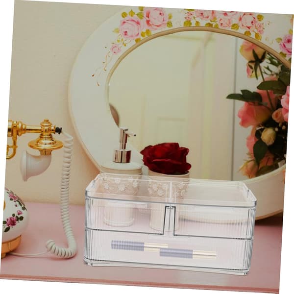 Akryl Kosmetik Opbevaringsboks til Makeup Vanity Organizer Skuffer