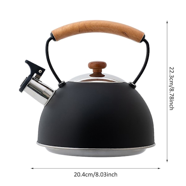 Fløjtende Tekande Elegant Rustfrit Stålkande