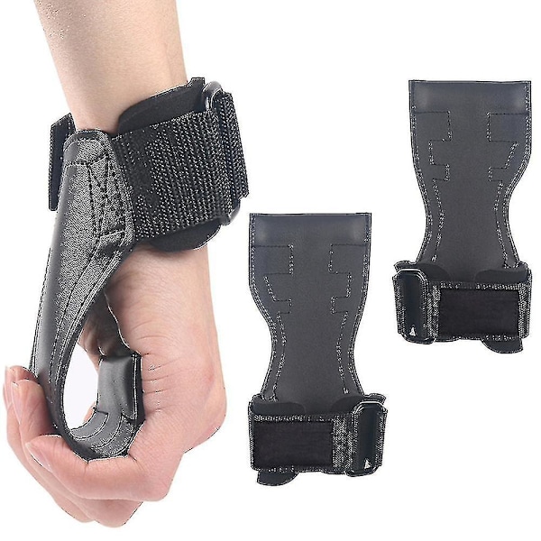 1 Par Fitness Håndledsbeskytter Handsker Mænd Pull-up Bænkpres Dumbbell Pvc Håndledsbeskytter Hård Træk Booster Vægtløftning Greb Med Håndledsremme
