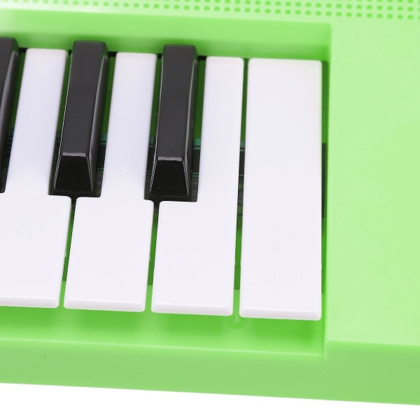 Elektronisk Klaver Keyboard Børn 37 Taster Keyboard Klaver Uddannelsesmæssigt Legetøj Med Mikrofon Gul Green