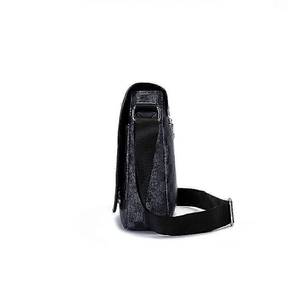 Nahka-ruudullinen olkalaukku Black