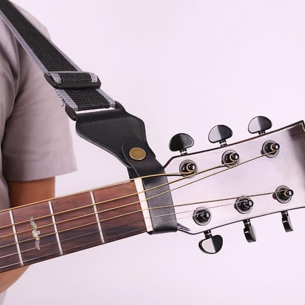 2st Gitarrhuvudrem Mikrofiber Fäst Gitarrhalsrem Robust Slitstark Säker Adapter för Musiker