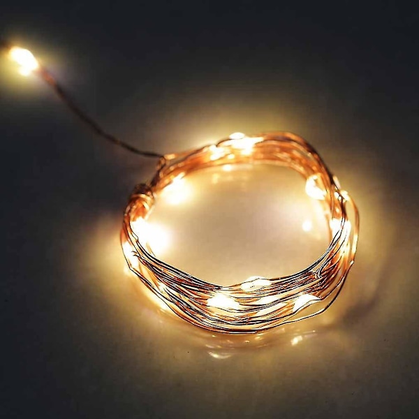 2m 20 LED Koppartråd Julsträng Ljus Batteri