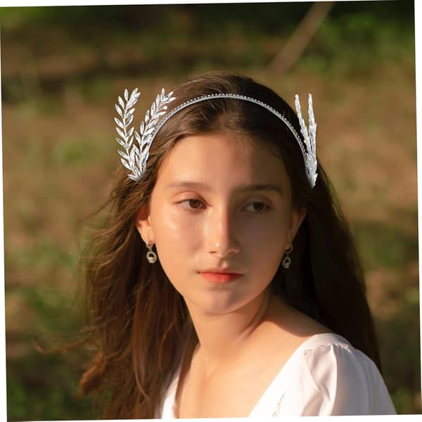 Brud Löv Tiara Pannband Elegant Rhinestone Bröllop Håraccessoar