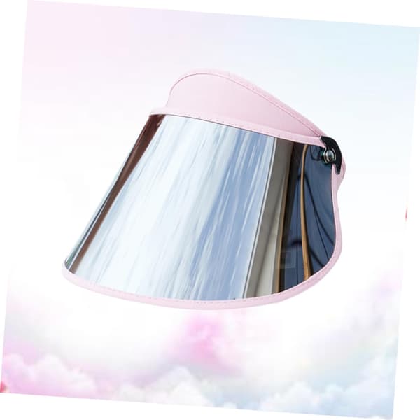 Snygg rosa solskyddsmössa med reflekterande lins, PC-material för utomhusresor