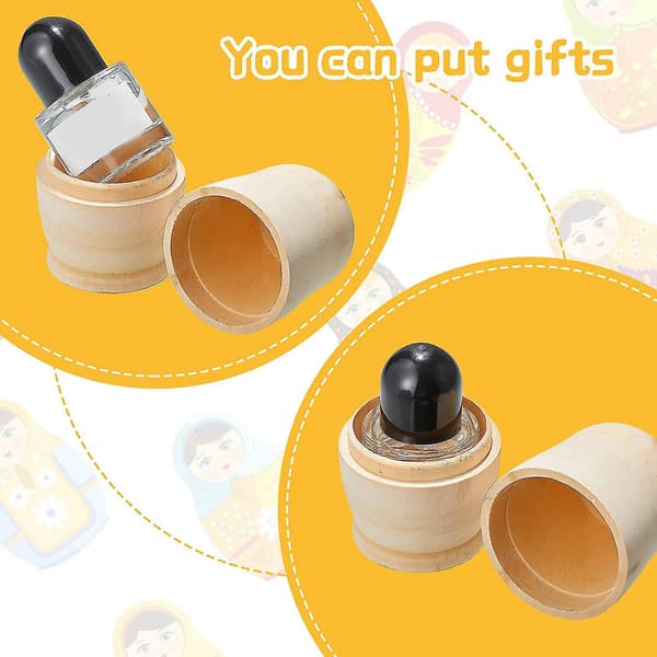 Umalet Russiske Nesting Dukker DIY Blanke Nesting Dukker Uafsluttede Nesting Dukke Sæt Matryoshka Rede