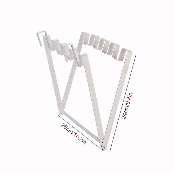Foldbar Solid Jern Over Skapdør Søppelposeholder