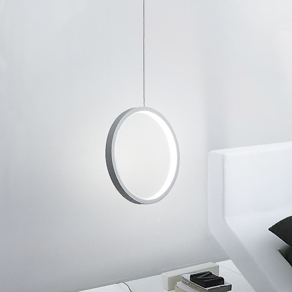 20 cm:n pyöreä riippuvalaisin, alumiini, LED, moderni