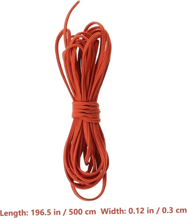 5 stk. elastisk snor for armbånd, smykkelaging, DIY-håndverk, hårtilbehør, elastisk perlesnor