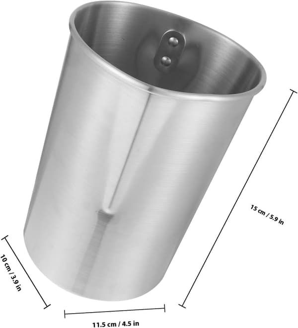 3L Smeltedigel i rustfrit stål med hældetud, 4lb kapacitet DIY lyssmelter