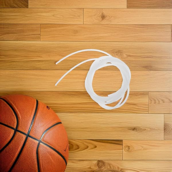 2 st vit 4 mm tjock basketkorgstråd – väderbeständig