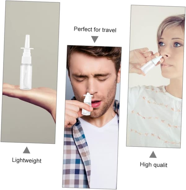 Sprayflaskor 10 st påfyllningsbara behållare 10 ml och 20 ml storlekar för resor och necessärer