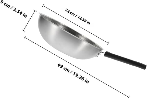 Stekepanne i rustfritt stål med bikubemønster, liten eggpanne med flat bunn