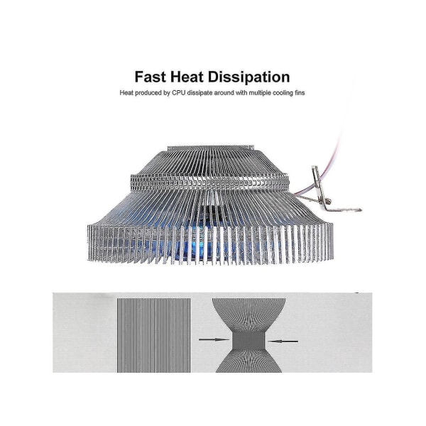 Hydraulisk køler varmerør blæser lydløs udskiftning af radiator radiator til platform (1 stk)