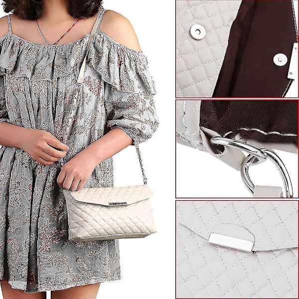 Damväska i PU-läder, Clutch, Kedja, Tote, Messenger